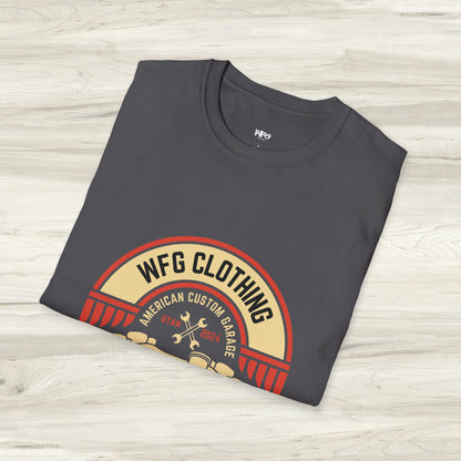 WFG Motorcycle Born to Ride T-Shirt - Retro Custom Moto Garage Vibes Tee Shirt