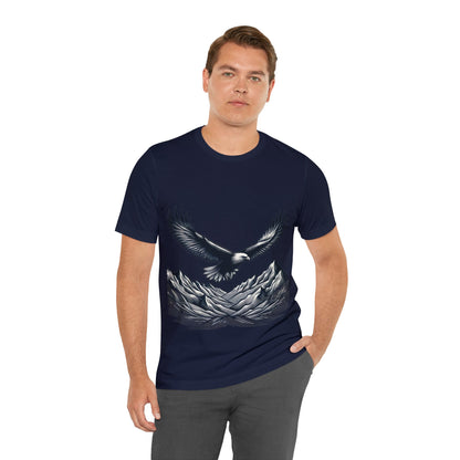 Eagles Majesty Above Mountains T-Shirt Available in Multiple Colors