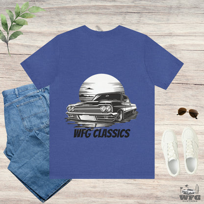 Classic Muscle Car Lowrider Sunset Tee WFG Classics T-Shirt Multiple Colors Available