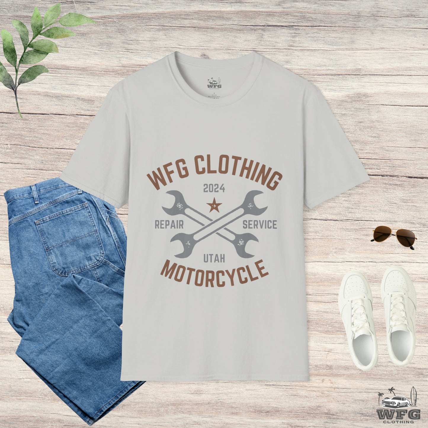 Classic V-Twin Engine Motorcycle T-Shirt - Retro Muscle Moto Vibes Tee - Vibrant Utah Shirt