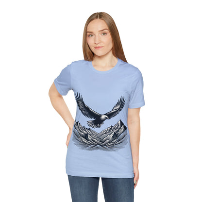 Eagles Majesty Above Mountains T-Shirt Available in Multiple Colors