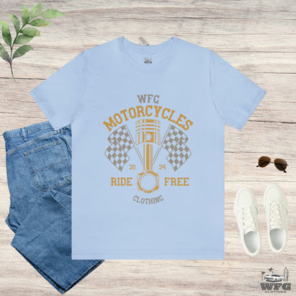 WFG Motorcycles Freedom Rider Tee WFG Custom Garage Graphic T-Shirt Multiple Colors Available