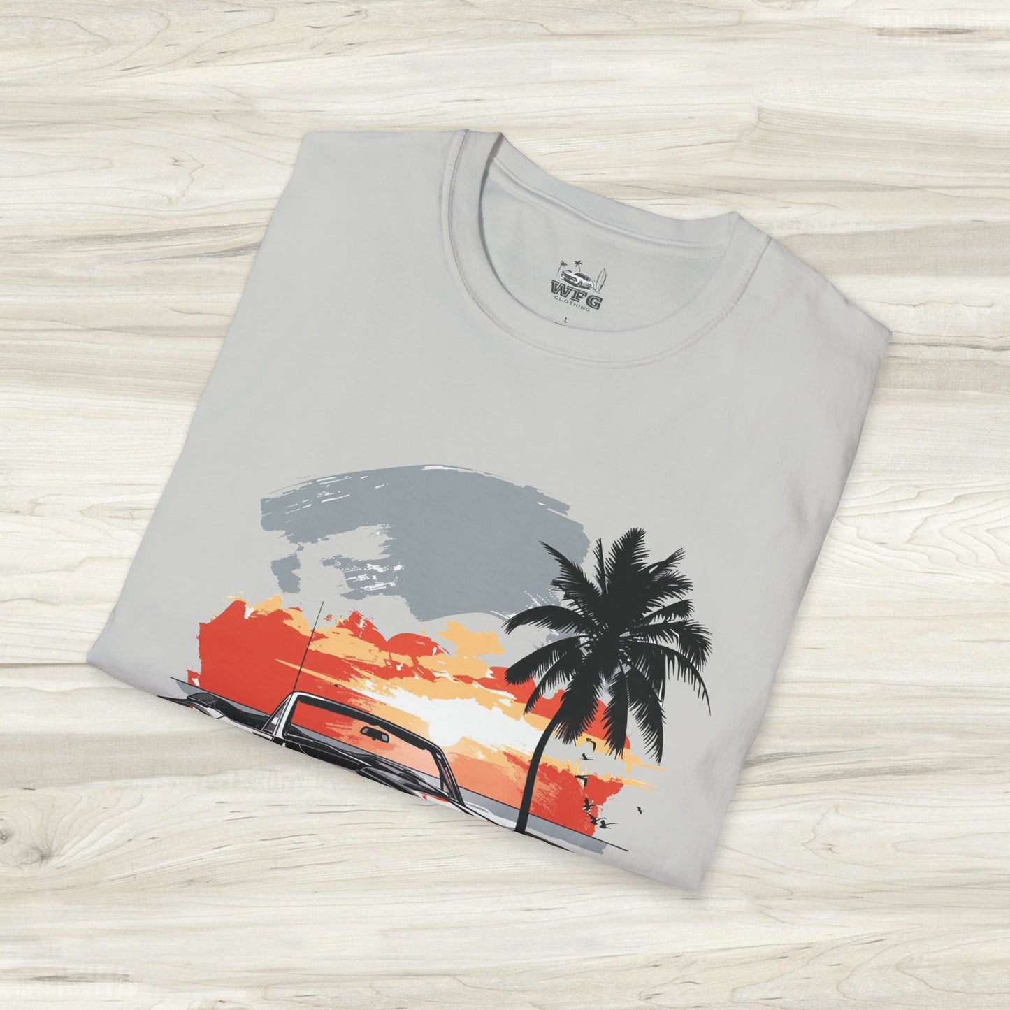 Corner Office Classic Muscle Car T-Shirt - Retro Surfer Beach Tee Summer Spring Shirt