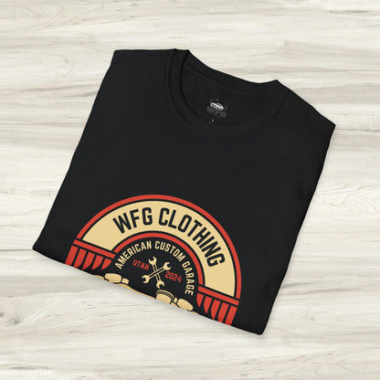 WFG Motorcycle Born to Ride T-Shirt - Retro Custom Moto Garage Vibes Tee Shirt