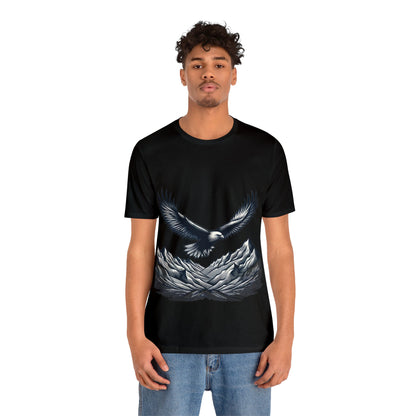 Eagles Majesty Above Mountains T-Shirt Available in Multiple Colors