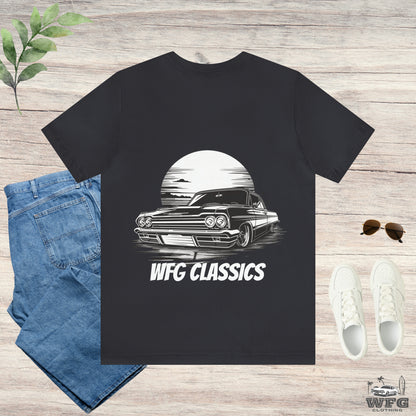 Classic Muscle Car Lowrider Sunset Tee WFG Classics T-Shirt Multiple Colors Available