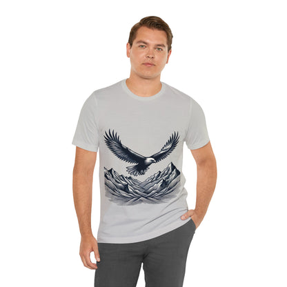 Eagles Majesty Above Mountains T-Shirt Available in Multiple Colors