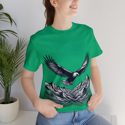 Eagles Majesty Above Mountains T-Shirt Available in Multiple Colors