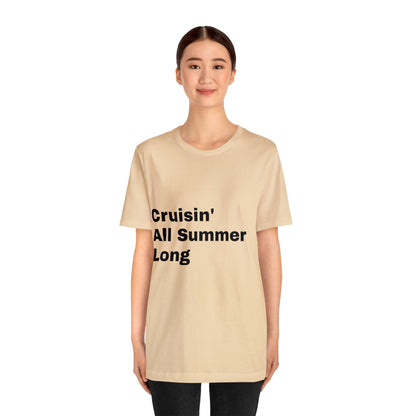 Cruisin' All Summer Long T-Shirt: Classic Muscle Car Retro Beach Ride Tee Surf Sunset Lifestyle