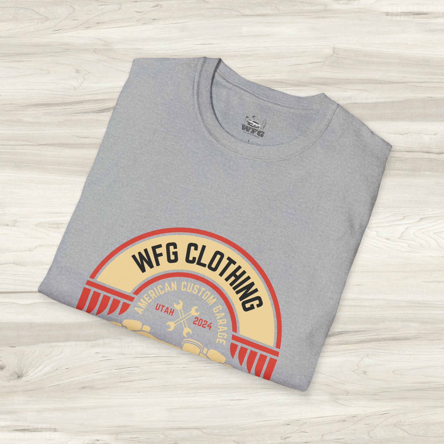 WFG Motorcycle Born to Ride T-Shirt - Retro Custom Moto Garage Vibes Tee Shirt