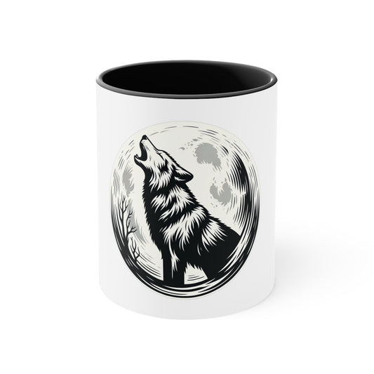 Call of the Wild Night Wolf Howl Mug