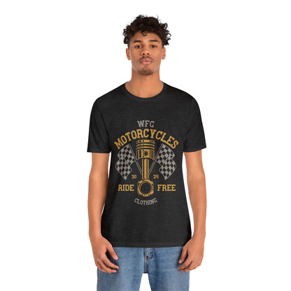 WFG Motorcycles Freedom Rider Tee WFG Custom Garage Graphic T-Shirt Multiple Colors Available