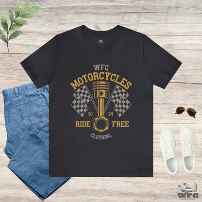 WFG Motorcycles Freedom Rider Tee WFG Custom Garage Graphic T-Shirt Multiple Colors Available