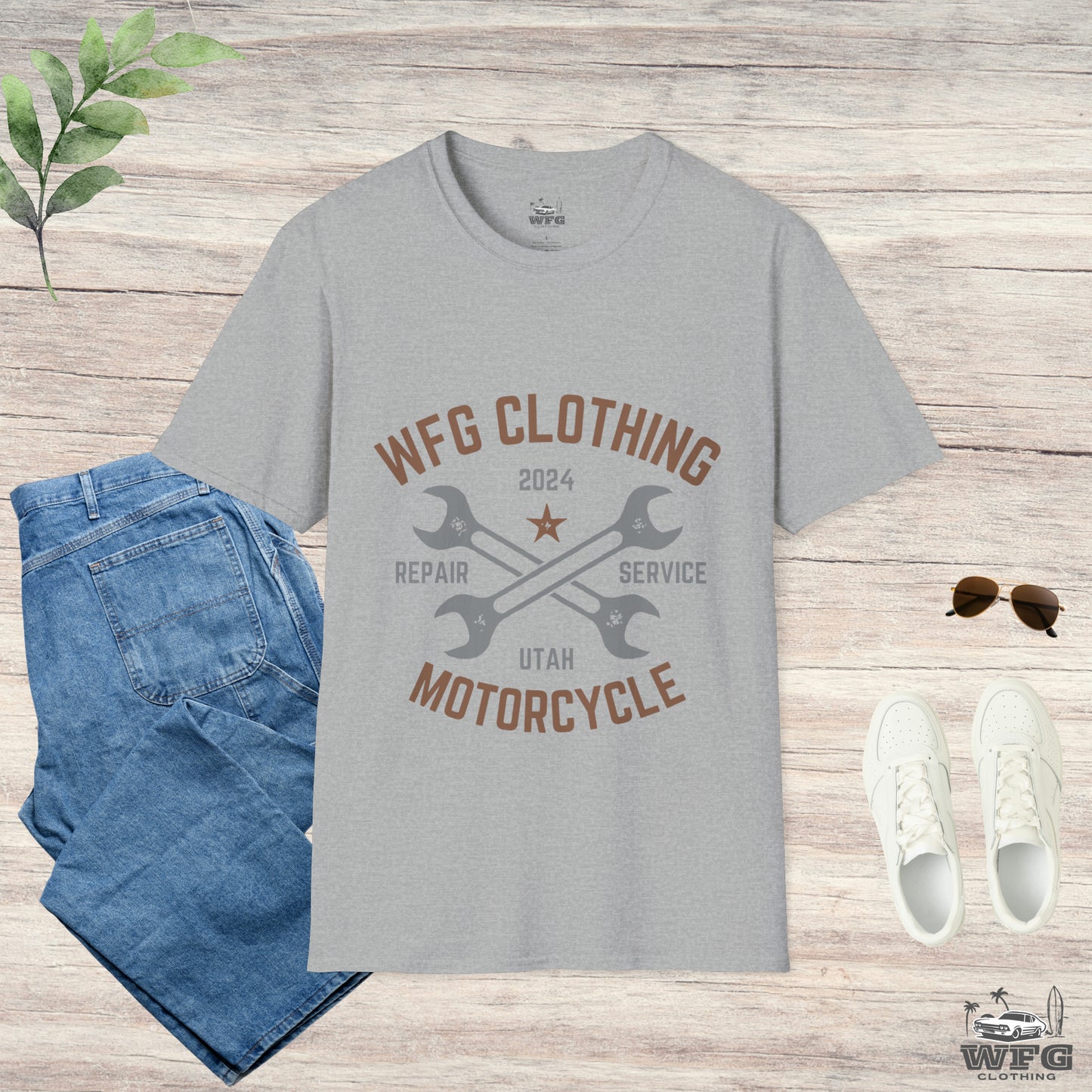 Classic V-Twin Engine Motorcycle T-Shirt - Retro Muscle Moto Vibes Tee - Vibrant Utah Shirt