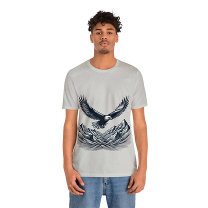 Eagles Majesty Above Mountains T-Shirt Available in Multiple Colors