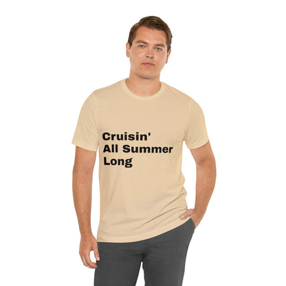 Cruisin' All Summer Long T-Shirt: Classic Muscle Car Retro Beach Ride Tee Surf Sunset Lifestyle