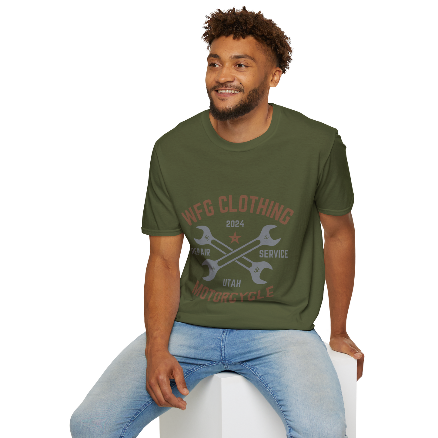 Classic V-Twin Engine Motorcycle T-Shirt - Retro Muscle Moto Vibes Tee - Vibrant Utah Shirt